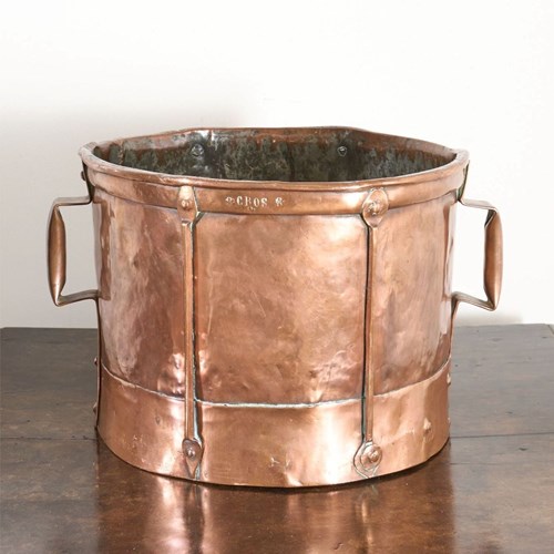 19Th Century Heavy Copper Grain Measure - No2