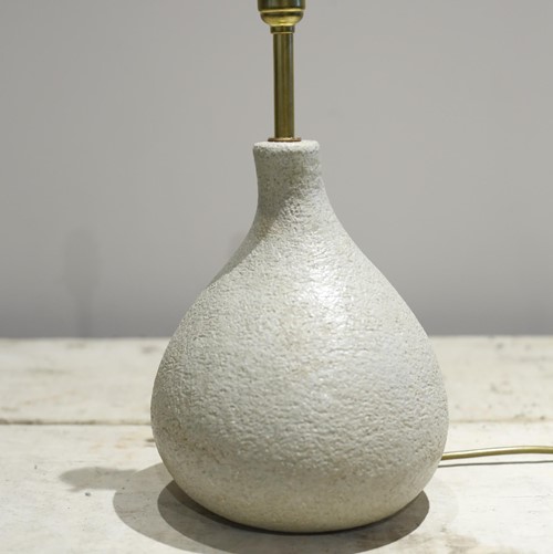 Studio pottery lamp Mottled fig