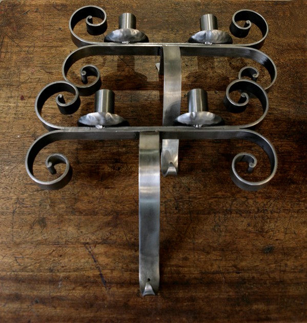 Antique Polished Iron Candle Sconces-the-architectural-forum-_MG_8077_main.jpg