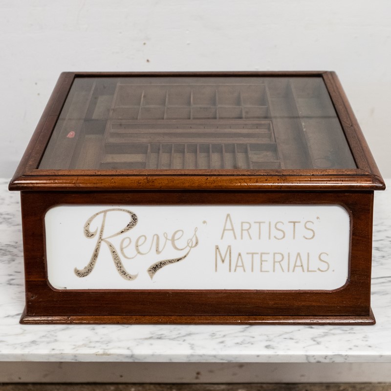 Antique Artist's Display Cabinet | Reeves & Sons-the-architectural-forum-antique-artists-box-with-drawers-and-glazed-lid-14-main-637934064071447511.jpg