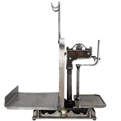Antique victorian cast iron scales