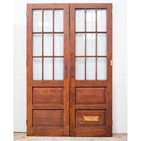 Antique Double Doors | Solid Oak Glazed Doors