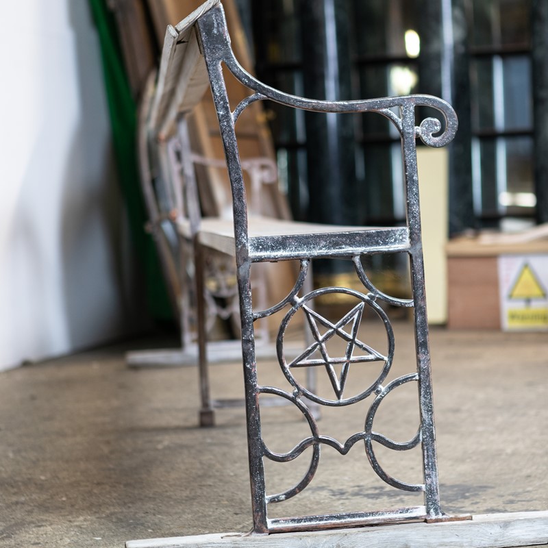 Antique cast iron long bench with pentagram-the-architectural-forum-reclaimed-long-bench-inverted-penagram-pagan-witchcraft-8-main-637449406807437638.jpg