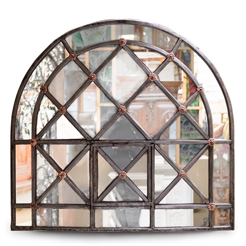 Antique tate britain gallery window frame mirror