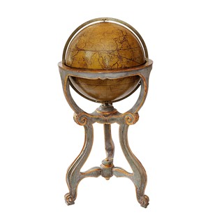 Painted & Giltwood Italian Library Globe Stand