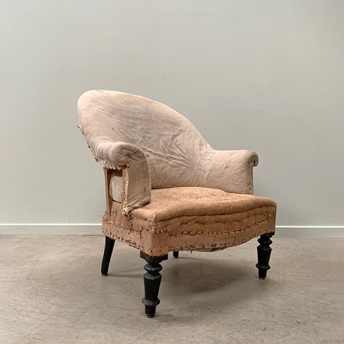 Crapaud Armchair For Re-Upholstery