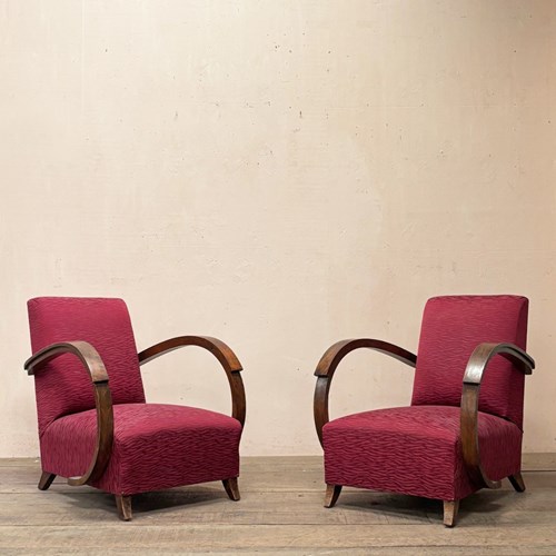 Pair Of Art Deco Armchairs