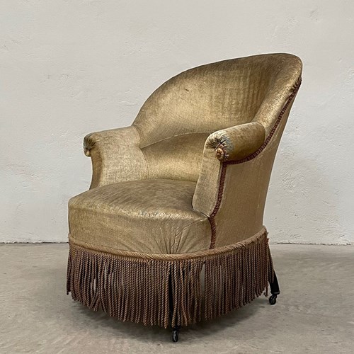 Mid 1800S Crapaud Armchair
