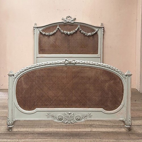 Louis XV Cane Double Bed