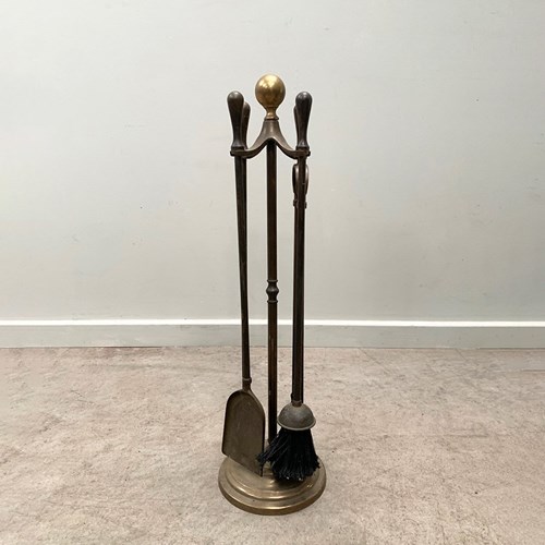 Brass Fireside Companion Set