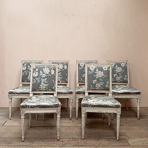 Set Of 6 Louis XVI Dining Chairs