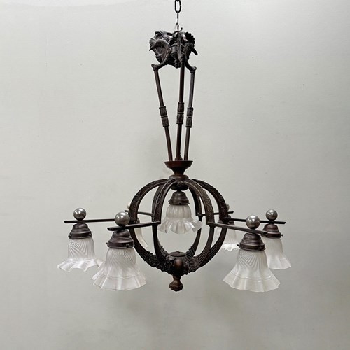 Bronze Gothic Chandelier 