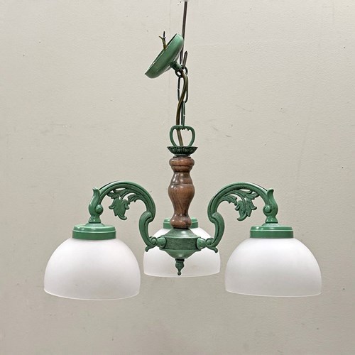 Green Metal Ceiling Light