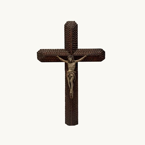 Tramp Art Crucifix
