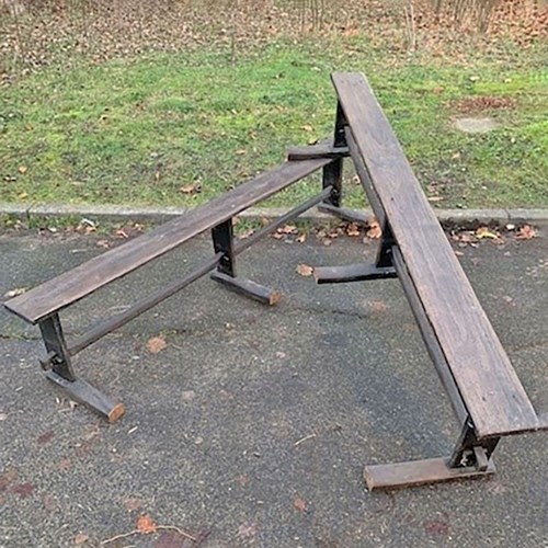 Pair Of School Benches