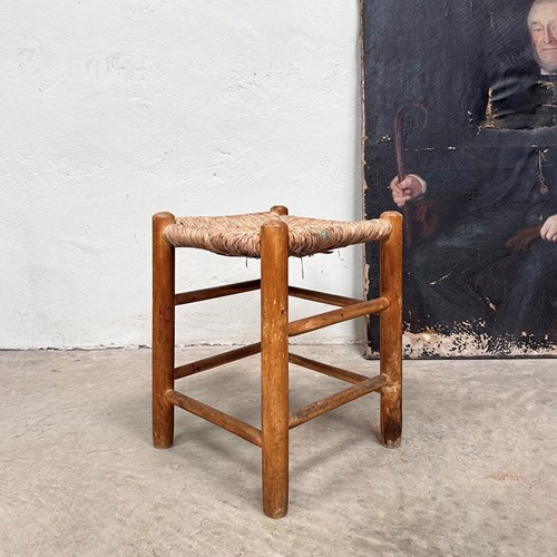 Rush Seat Stool