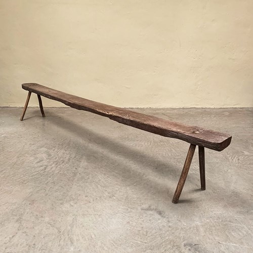 2.6M Rustic Oak Bench