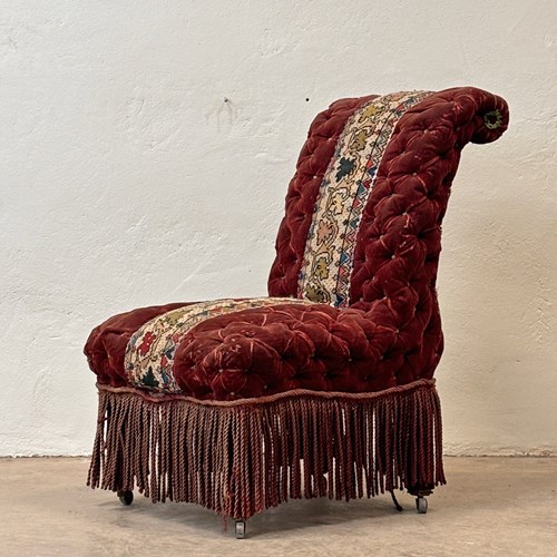 Deep Buttoned Occasional Chair