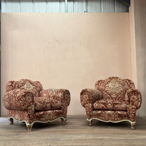Pair Of French Deco Armchairs
