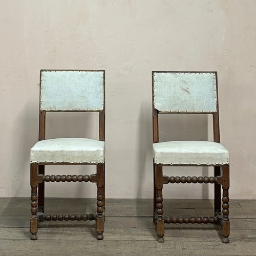 18Th Century Oak Hall Chairs