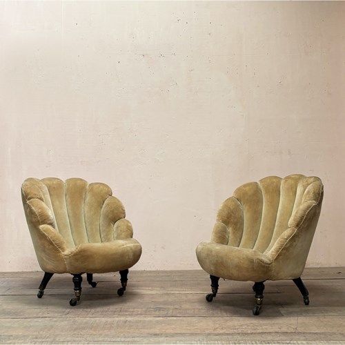 Pair Of Shell Armchairs 