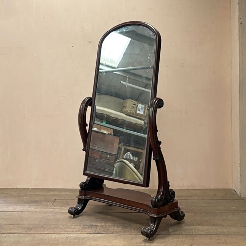 Large Mahogany Cheval