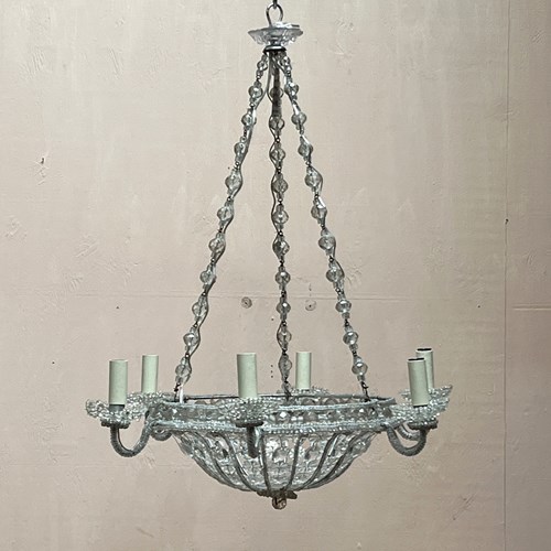 6 Arm Beaded Chandelier 1