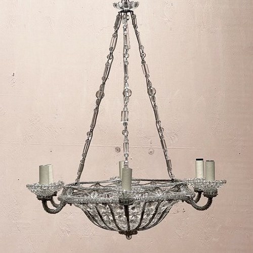 6 Arm Beaded Chandelier 2