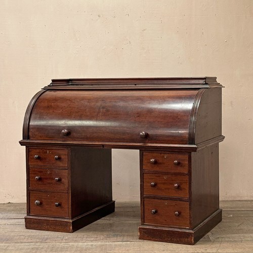 Victorian Barrel Top Desk