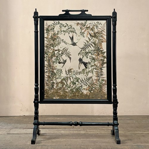 Late Victorian Fire Screen