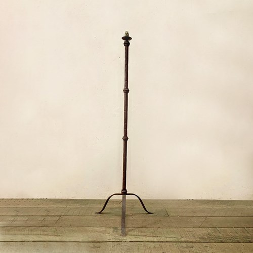 Burgundy Coloured Standard Lamp