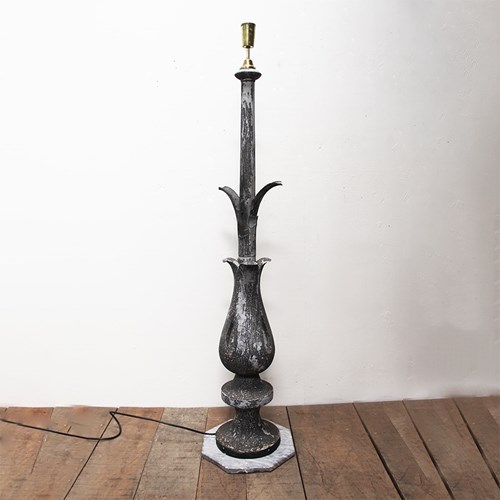 Finial Standard Lamp With Marble Base