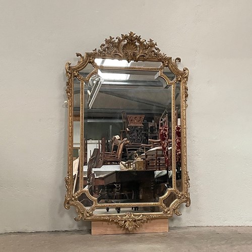 19Th Century Cushion Mirror