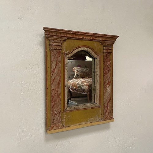 Painted Wooden Wall Mirror