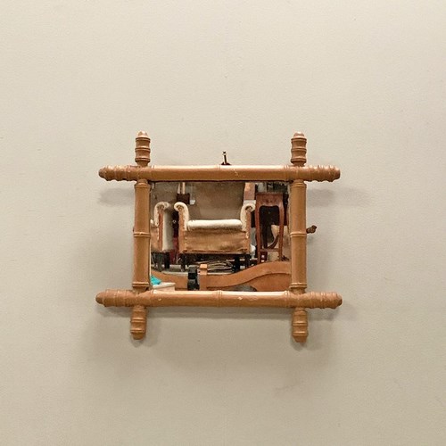 Small Faux Bamboo Mirror