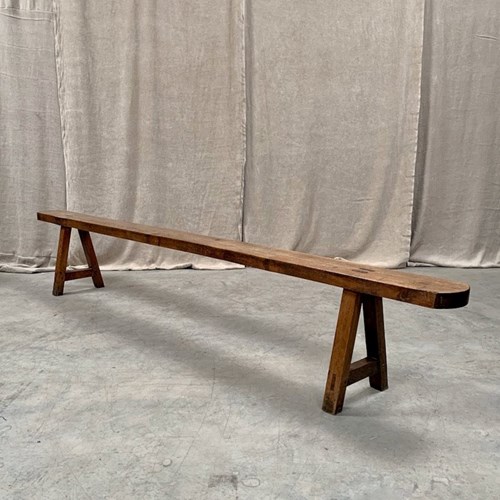 Slim Oak Bench