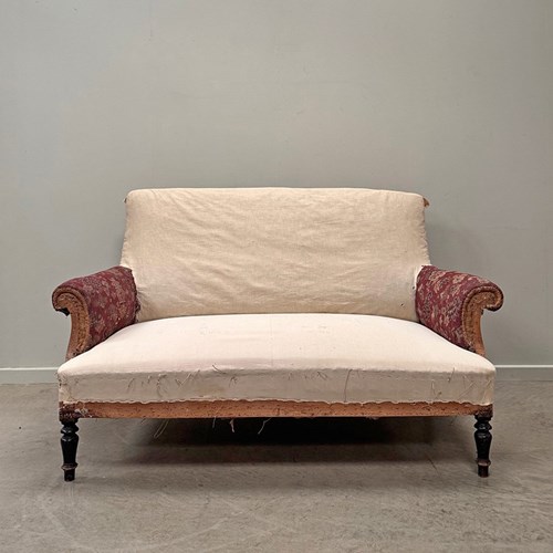 Mid 1800'S Sofa For Re-Upholstery