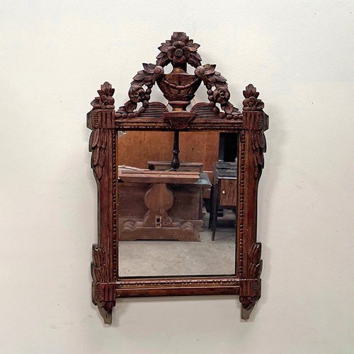 Carved Wood Marriage Mirror