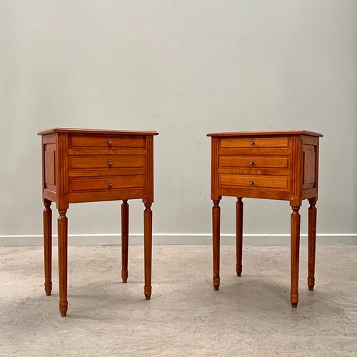 Pair Of Vintage Bedsides With Drawers