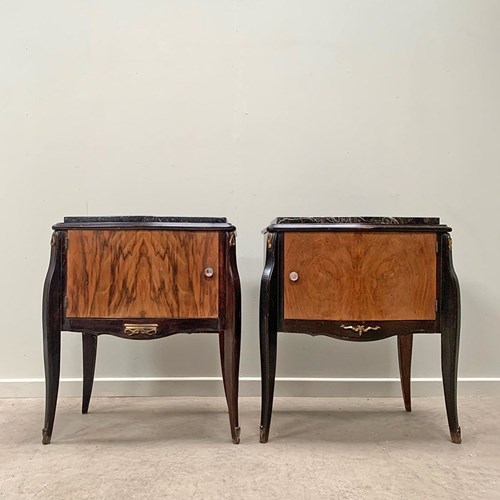 Near Pair Of 1940'S Bedsides