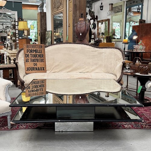 Large Mirrored Coffee Table