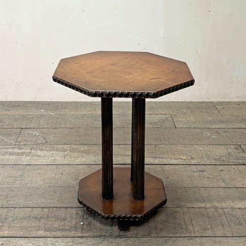 Leather Octagonal Table