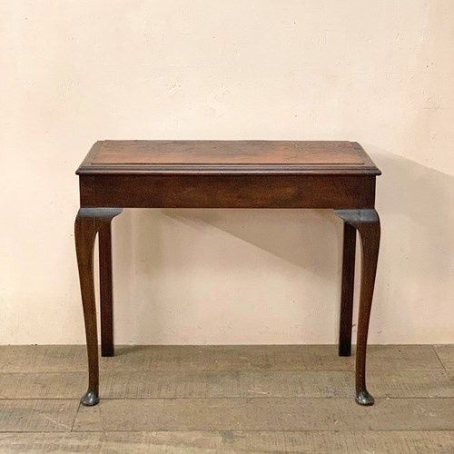 Leather Top Console Table