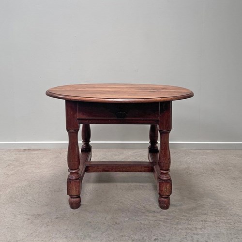 Oval Walnut Table