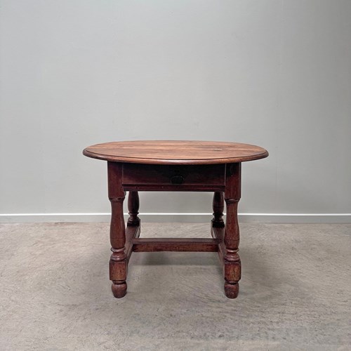 Oval Walnut Table