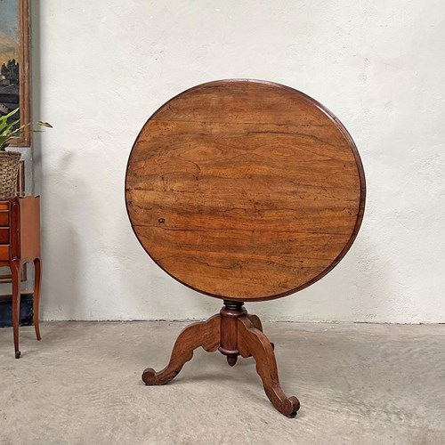 Walnut Tilt Top Table