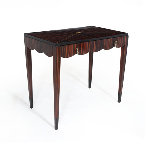 French Art Deco Macassar Ebony Side Table