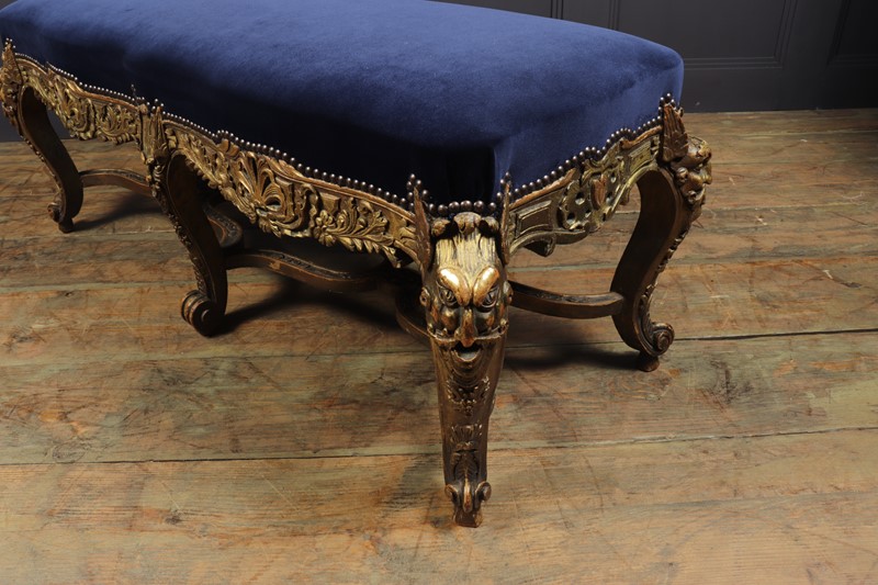 Antique French Carved and Parcel Gilt Long Stool -the-furniture-rooms-img-5643-main-637500870198038603.JPG