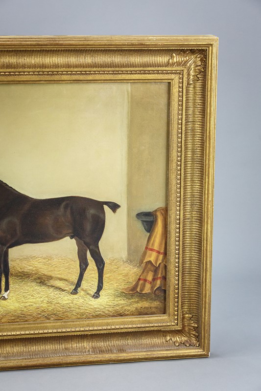 19th Century Oil on Canvas Horse in Stable-the-home-bothy-202102225dm33766-main-637504502824016636.jpg
