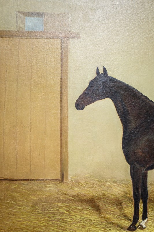 19th Century Oil on Canvas Horse in Stable-the-home-bothy-202102225dm33792-main-637504502869485052.jpg